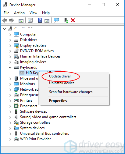 Hid Keyboard Device Driver Windows 7